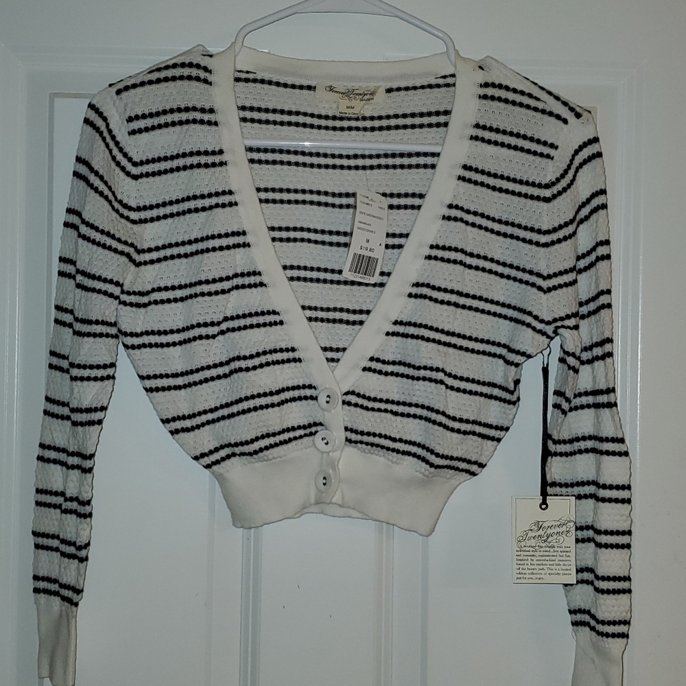 Crop top cardigan
